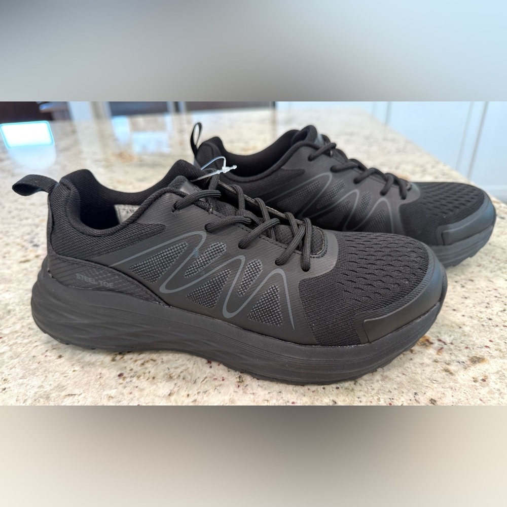 BRAZOS Women’s Warehouse Steel Toe Slip Resistant Work Shoes “NWOT”